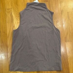 Athleta high neck taupe tank